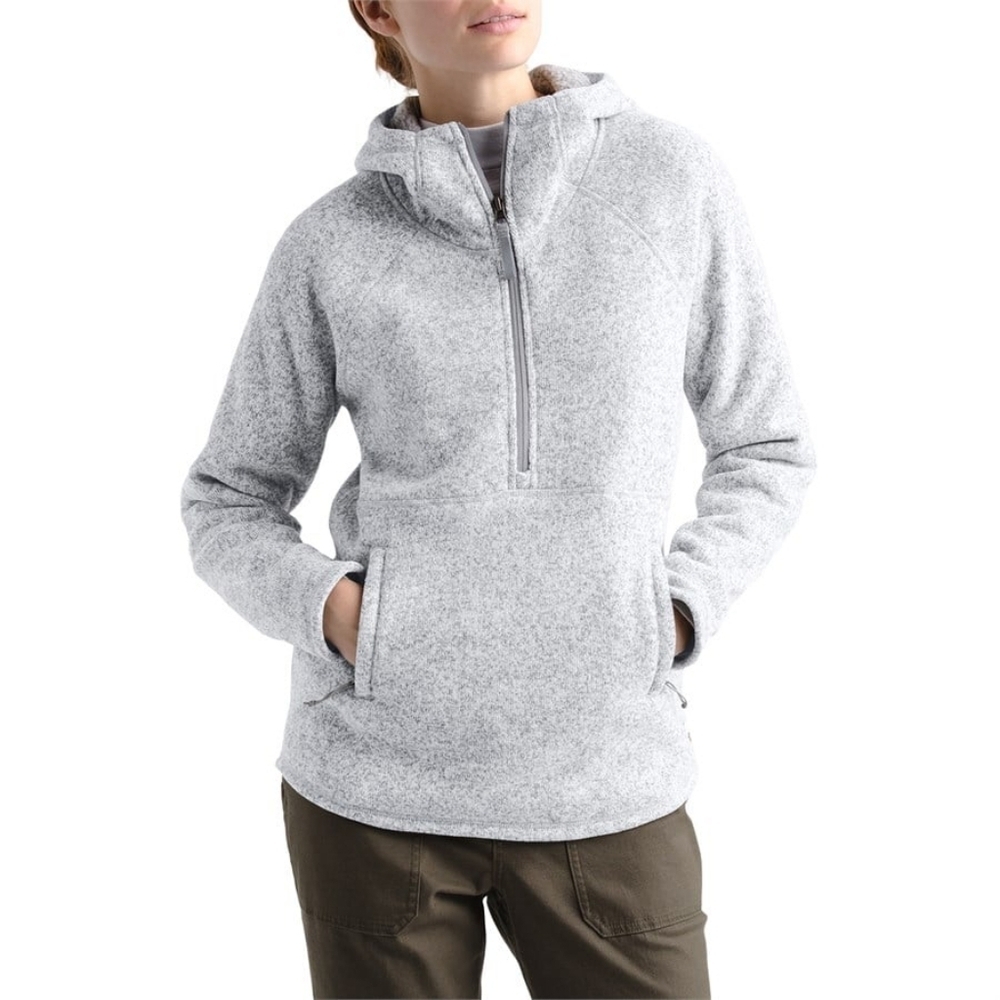 The North Face Womens XS Crescent Hooded 1/2 Zip Pullover. Gray